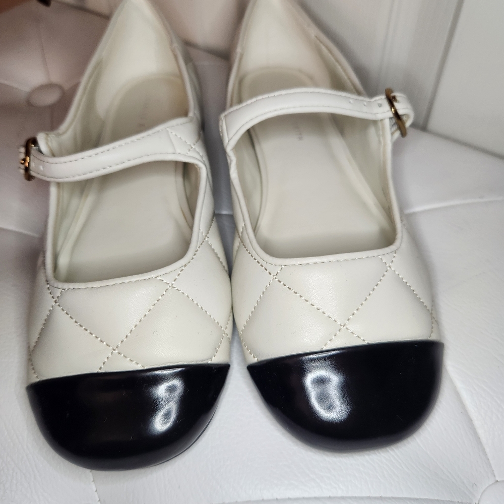 Charles & Keith Quilted Cap Toe Mary Janes 35 - Picture 3 of 8